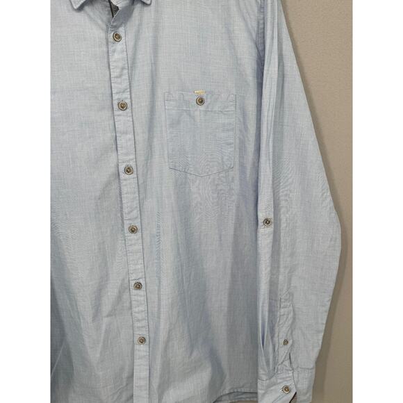 Ted Baker Shirt Mens Size 7 Long Sleeve Button Up Pocket Dress Shirt Preppy - Picture 4 of 16